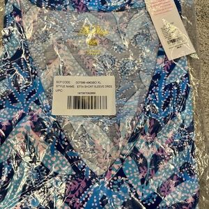 Lilly Pulitzer Blue and Pink Floral Dress